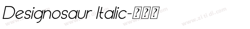 Designosaur Italic字体转换